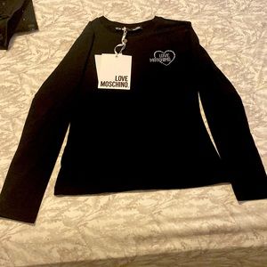 Love Moschino women black top